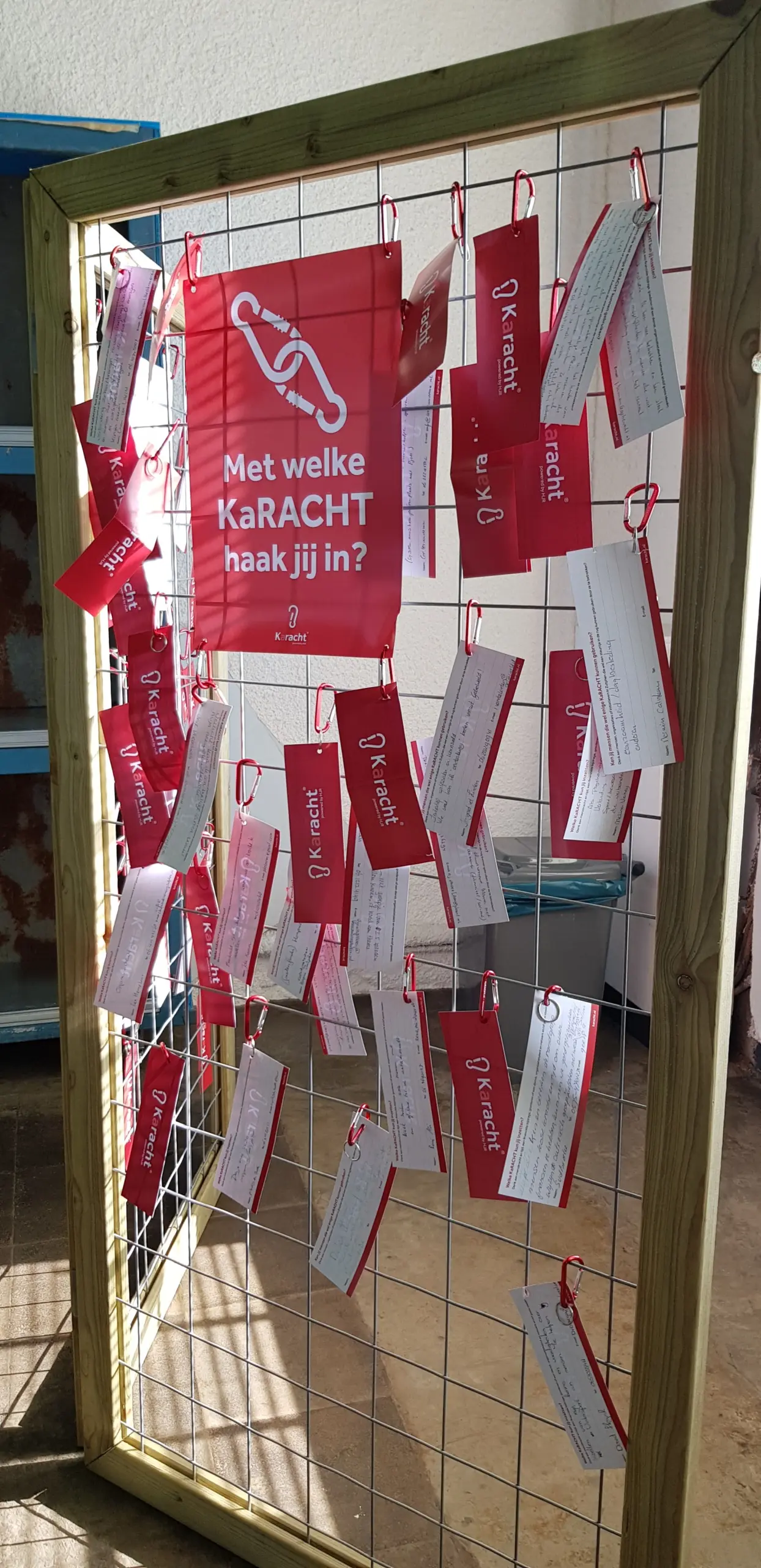 rek met vraag en aanbod kaarten voor een beetje karacht